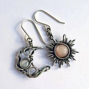 Boho sun and mood earrings!